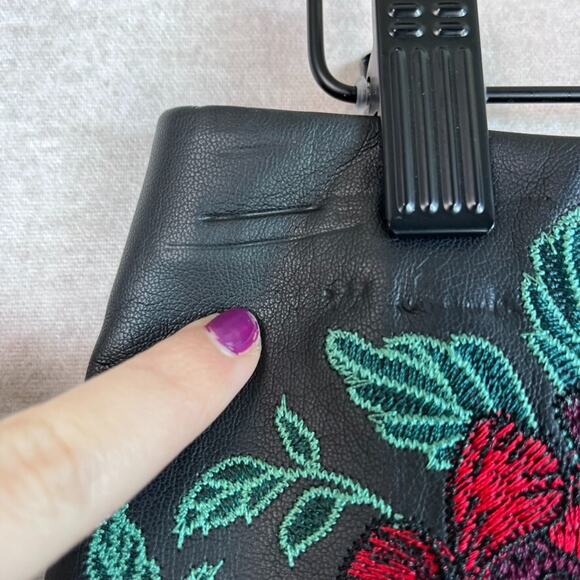 Express Womens Whimsigoth Faux Leather Mini Skirt Size 8 Boho Witchy Vampy Edgy - Picture 4 of 14